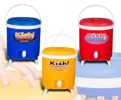 کلمن آب 18 لیتری درب پیچی بادی کیش ترموس