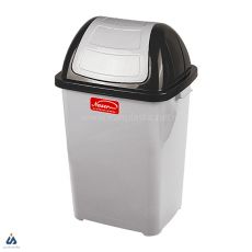 سطل زباله درب بادبزنی ناصر پلاستیک 5170