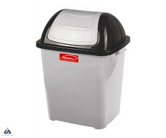 سطل زباله درب بادبزنی ناصر پلاستیک 5170