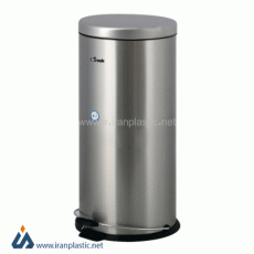 سطل زباله استیل 30 لیتر سرکوله circule-آرام بند