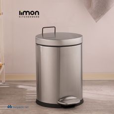 سطل پدالی استیل 5 لیتری لیمون پلاستیک 2117