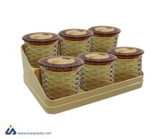 جا ادویه شطرنجی پایه دار بیتا پلاستیک کد 299