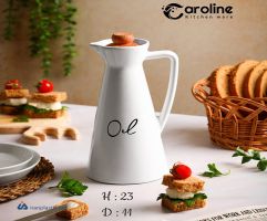 ظرف آبلیمو و روغن سرامیکی نیلوفر کارولین