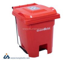 سطل زباله پدال دار 12 لیتری مدرن گودبین پلاستیک 6163